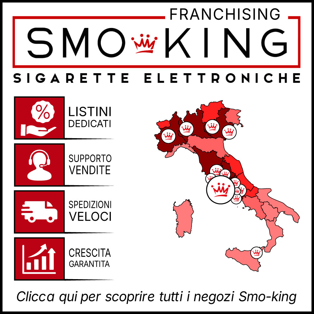 I punti vendita Smo-King in Italia e il portale per i rivenditori